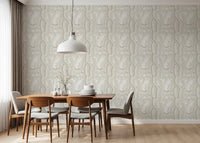 Serene Linear Texture in Cream Wallpaper⁠