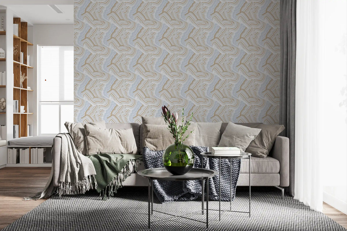 Abstract Agate Stone Swirls Wallpaper⁠