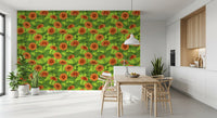 Vibrant Orange Zinnia Garden Wallpaper⁠