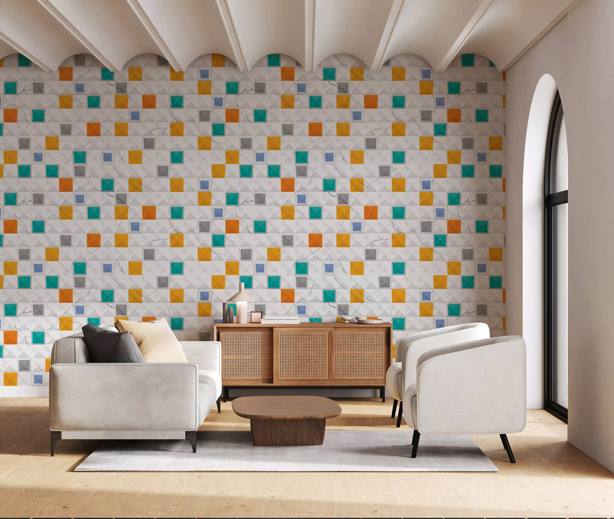 Luxury Gold Geometric Marble Wallpaper Wallpaper⁠