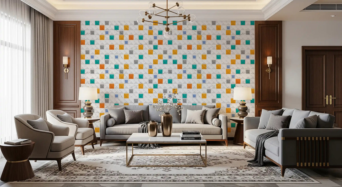 Luxury Gold Geometric Marble Wallpaper Wallpaper⁠