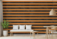 Charcoal Marble Copper Stripe Wallpaper Wallpaper⁠