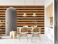 Charcoal Marble Copper Stripe Wallpaper Wallpaper⁠