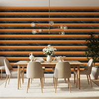 Charcoal Marble Copper Stripe Wallpaper Wallpaper⁠