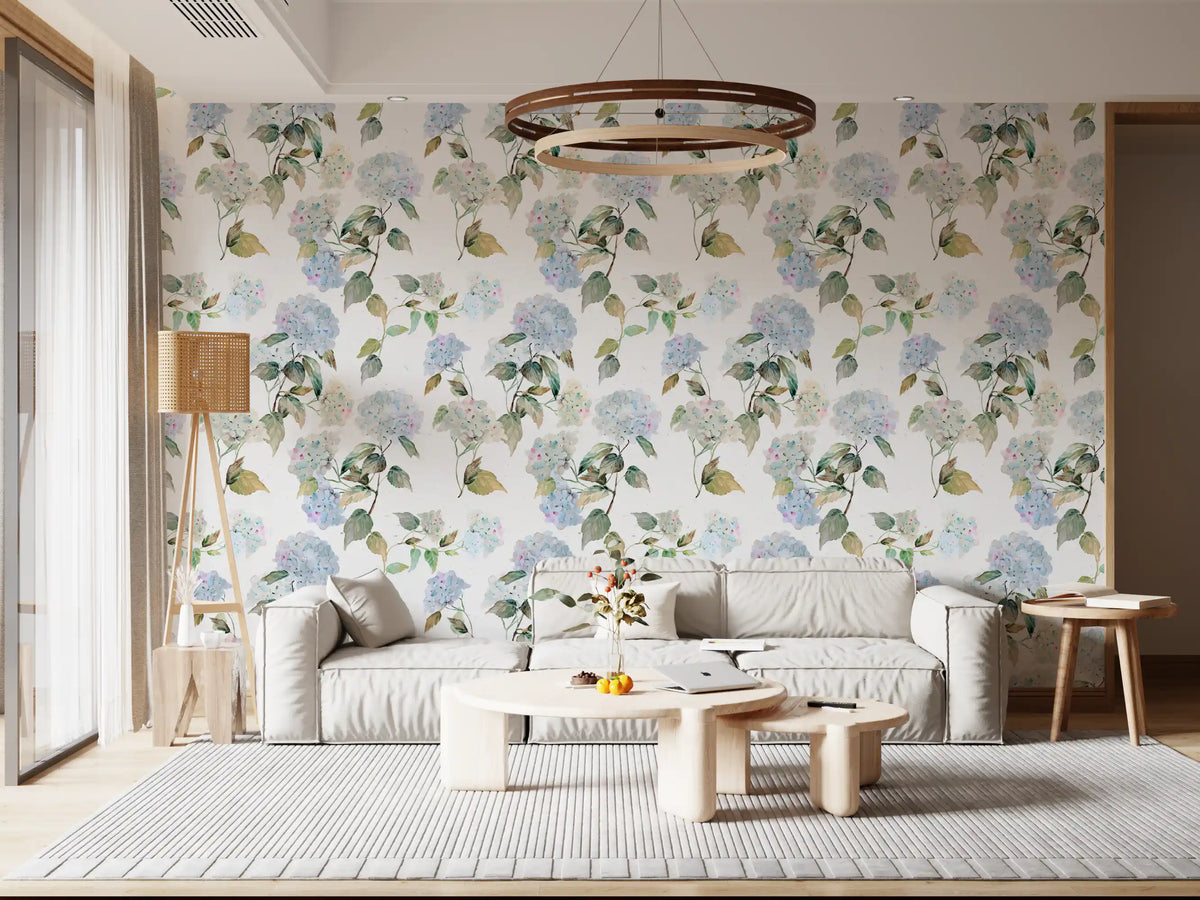 Blue Hydrangeas Wallpaper⁠