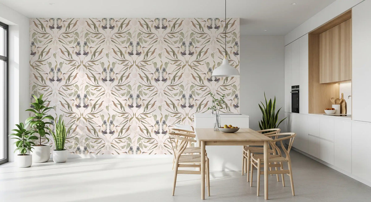 Blue Herons White Wallpaper⁠