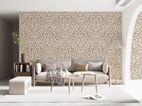 Abstract Umber Swirls Wallpaper⁠