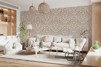 Abstract Umber Swirls Wallpaper⁠
