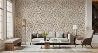Abstract Umber Swirls Wallpaper⁠