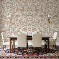 Abstract Umber Swirls Wallpaper⁠