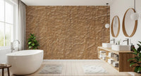 Warm Beige Textured Stone Wallpaper Wall Mural