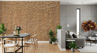 Warm Beige Textured Stone Wallpaper Wall Mural