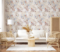 Ethereal Botanical Field Wallpaper⁠