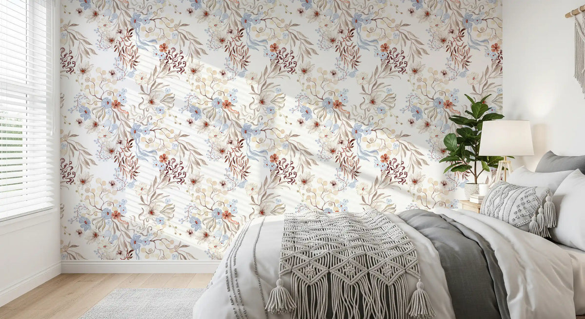 Ethereal Botanical Field Wallpaper⁠