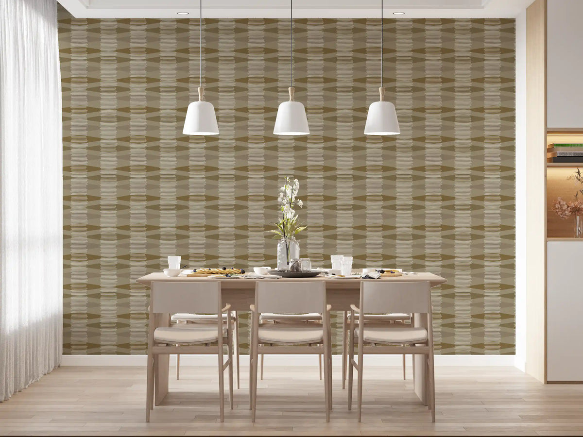 Earth Tone Geometric Rhythm Wallpaper⁠