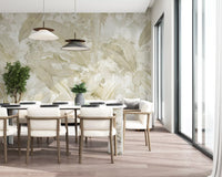 Neutral Beige Tropical Wallpaper Mural Wall Mural