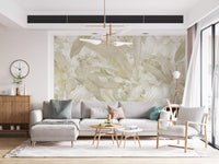 Neutral Beige Tropical Wallpaper Mural Wall Mural