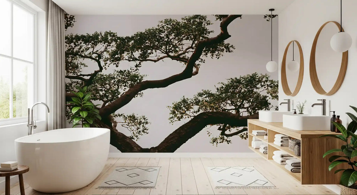 Ancient Canopy Silhouette Wall Mural