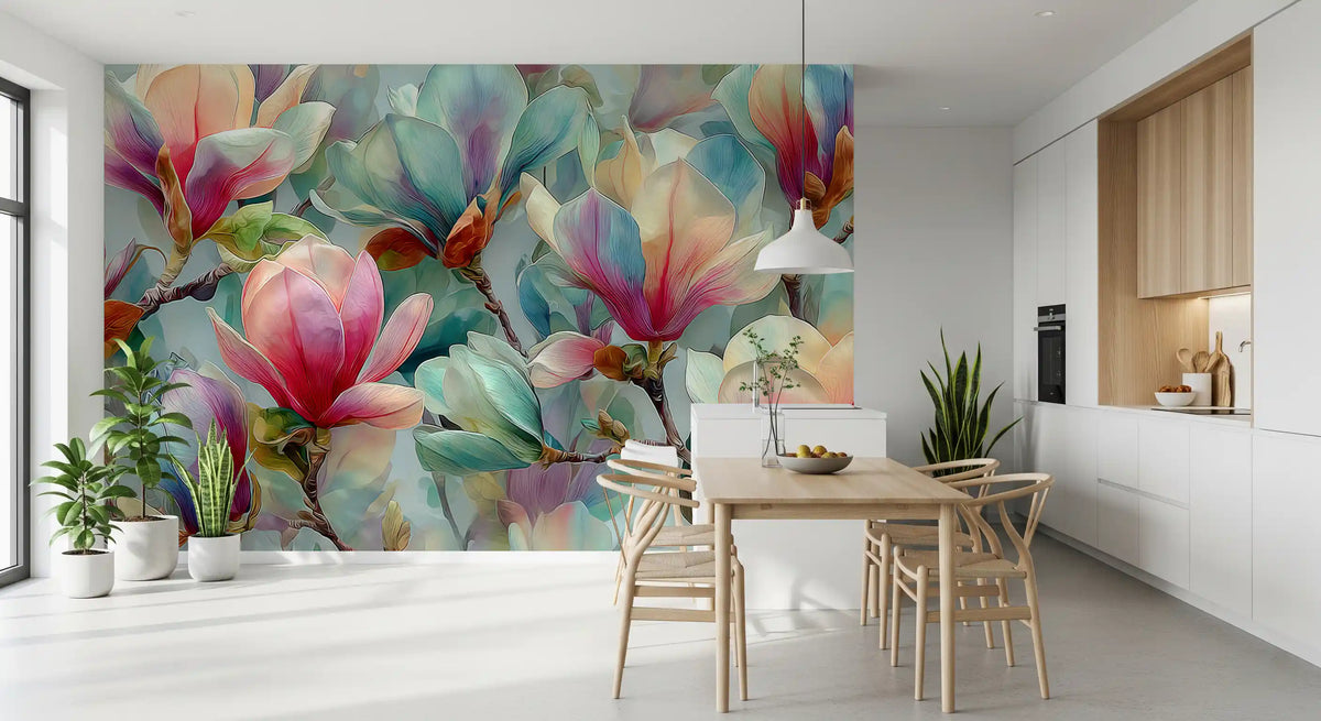 Springtime Magnolia Botanical Wall Mural
