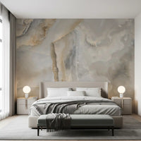 Natural Cream Onyx Stone Texture Wall Mural