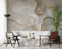 Natural Cream Onyx Vein Wall Mural