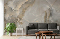 Abstract Neutral Stone Texture Wall Mural