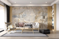 Serene Cream Marble Vein Wall Mural