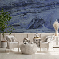 Midnight Stratum Marble Wall Mural