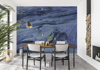 Midnight Stratum Marble Wall Mural