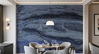Midnight Blue Ethereal Marble Wall Mural