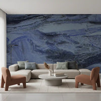 Indigo Veined Slate Wall Mural