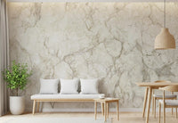 Classic Cream Marble Vein Texture Wall Mural