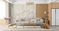 Classic Cream Marble Vein Texture Wall Mural