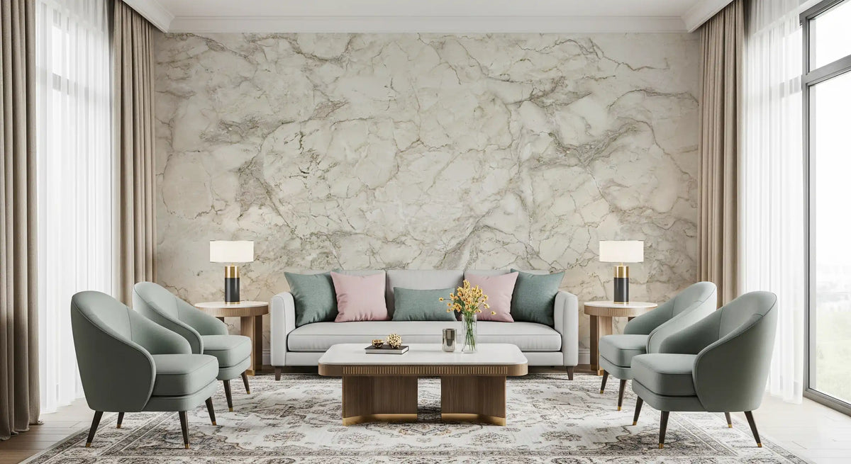 Cream Stone Marble Texture Wall Mural