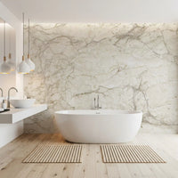 Cream Stone Vein Texture Wall Mural