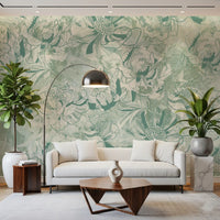 Eucalyptus Mint Botanical Floral Wall Mural Wall Mural