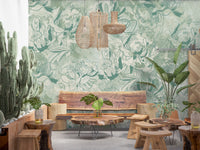 Eucalyptus Mint Botanical Floral Wall Mural Wall Mural