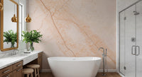 Soft Peach Marble Stone Texture Wall Mural