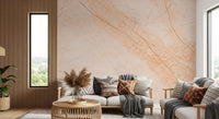 Soft Peach Marble Stone Wall Mural
