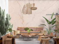 Blush Marble Vein Stone Wall Mural