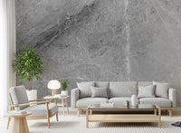 Monochromatic Grey Marble Slab Wall Mural