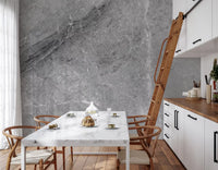 Monochromatic Grey Marble Slab Wall Mural