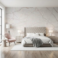 Subtle Cream Marble Veining Wall Mural