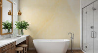 Sunlit Cream Marble Texture Wall Mural