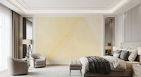 Sunlit Cream Marble Texture Wall Mural