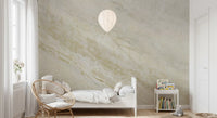 Cream and Sand Marble Vein Wall Mural