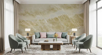Golden Vein Natural Stone Wall Mural