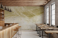 Golden Veined Stone Slab Wall Mural