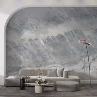 Cool Grey Marble Vein Wall Mural