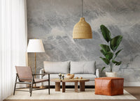 Cool Grey Marble Vein Wall Mural